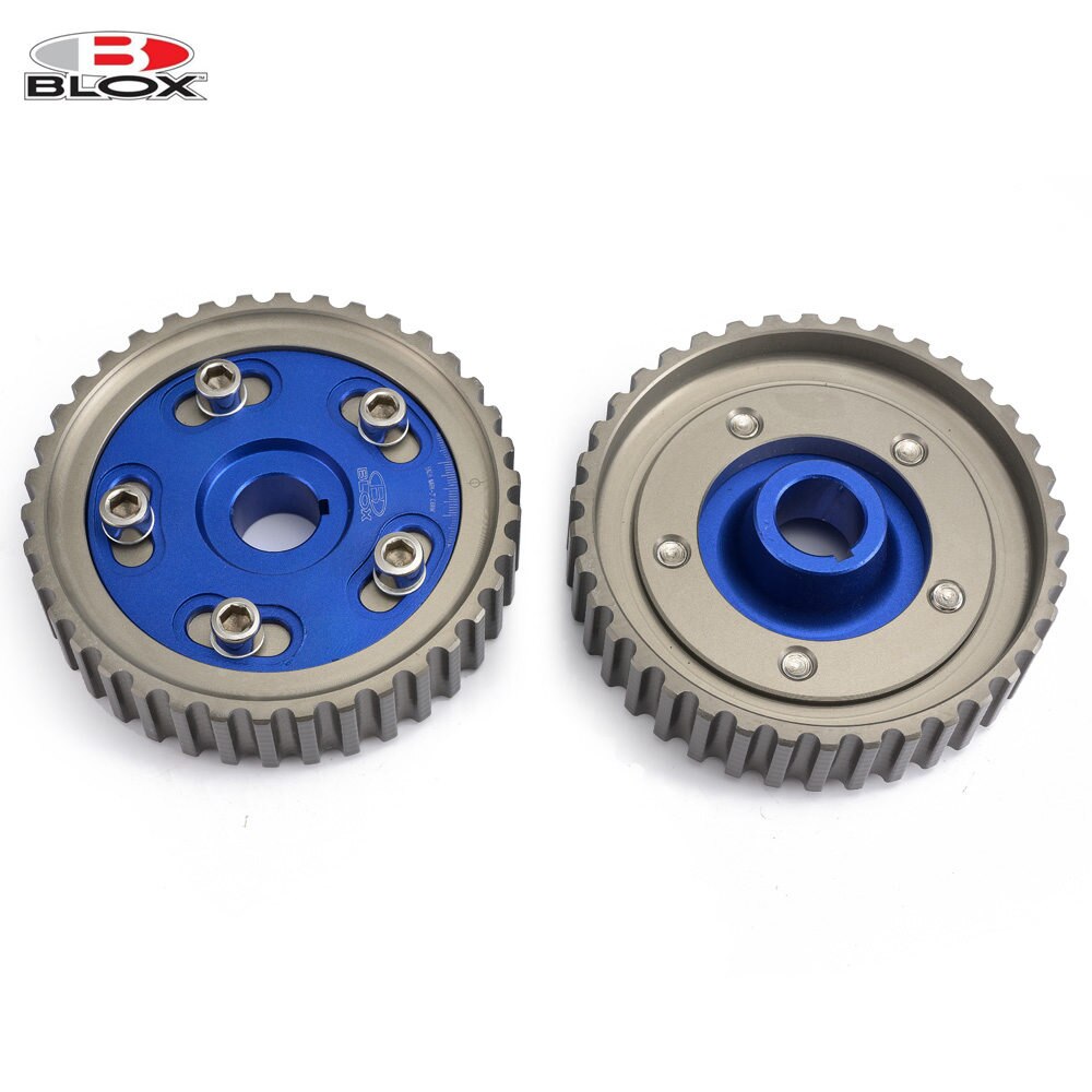 Blox-polea de marchas de leva ajustable, accesorio para Honda SOHC D15/D16 D-SERIES SOHC motor 88-97, entrada y AF-CGD16BL de escape, 2 unidades