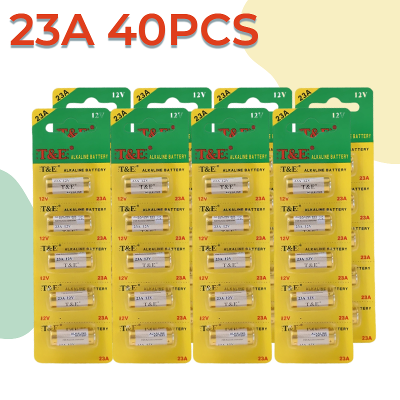 23a 12v paristoa 58 mah alkaliparistoa kaukosäätimeen, leluihin. mallit : a23 e23a l1028 gp23a v23ga k23a 21/23 rv08 lrv 08: 12 kpl