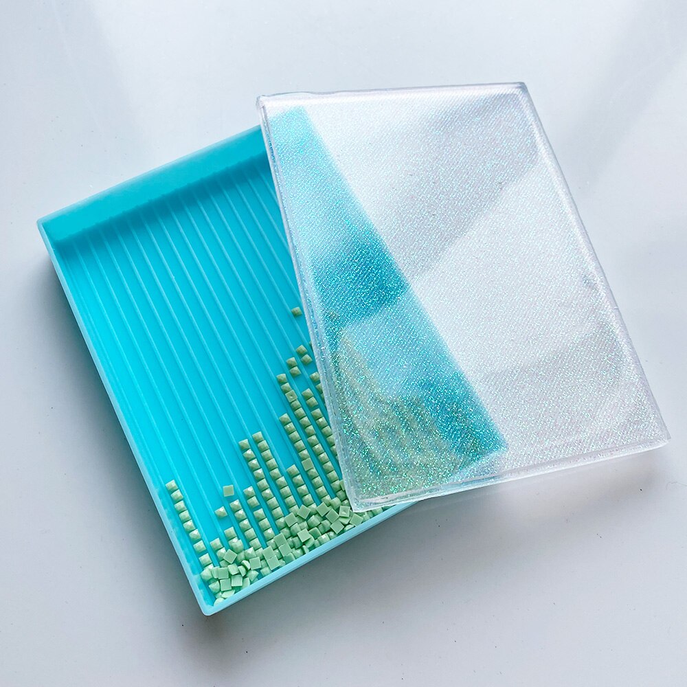 Diamond Painting Tray with Cover, Large Medium Small Beading Trays and Covers for 5D Painting with Diamonds Round Square Gems