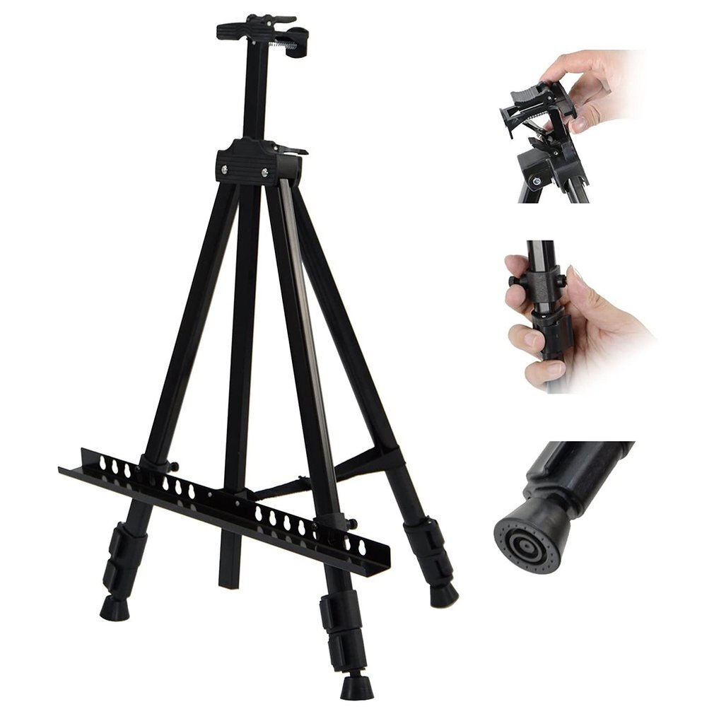 Opvouwbare Schildersezel Ijzer Art Supplies Telescopische Statief Schildersezel Kantoorbenodigdheden Display Rack Pop Reclamebord Display Rack