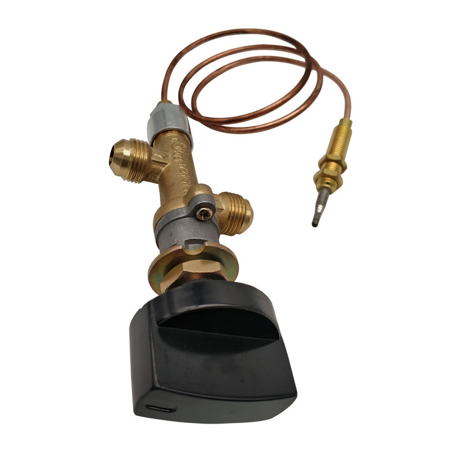 Botão da lareira kit válvula de controle gás termopar profissional aquecedor glp propano baixa pressão incêndio pit segurança bronze universal