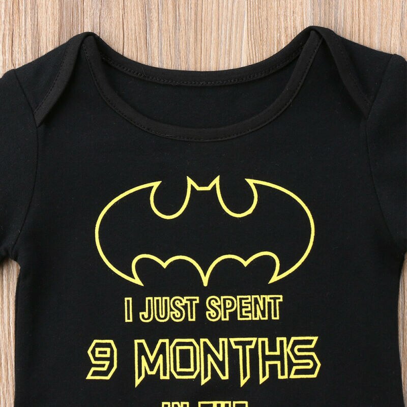 pudcoco born Infant Baby Boy Girl Kids Short Sleeve Letter Printed Romper Jumpsuit Cotton Bodysuit Clothes