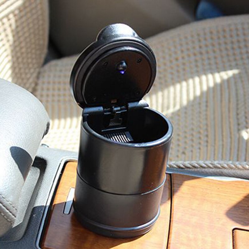 Bil med ledet bærbart askebeger bilkontor askebegerbrakett kopp svart