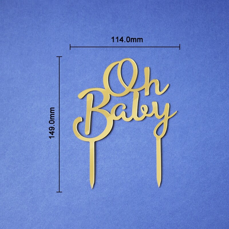Baby shower -kakun koristelu it sa boy it sa tyttö poikavauva tyttövauva akryylikakkupäällys vauvajuhlatarvikkeita: Oi beibi