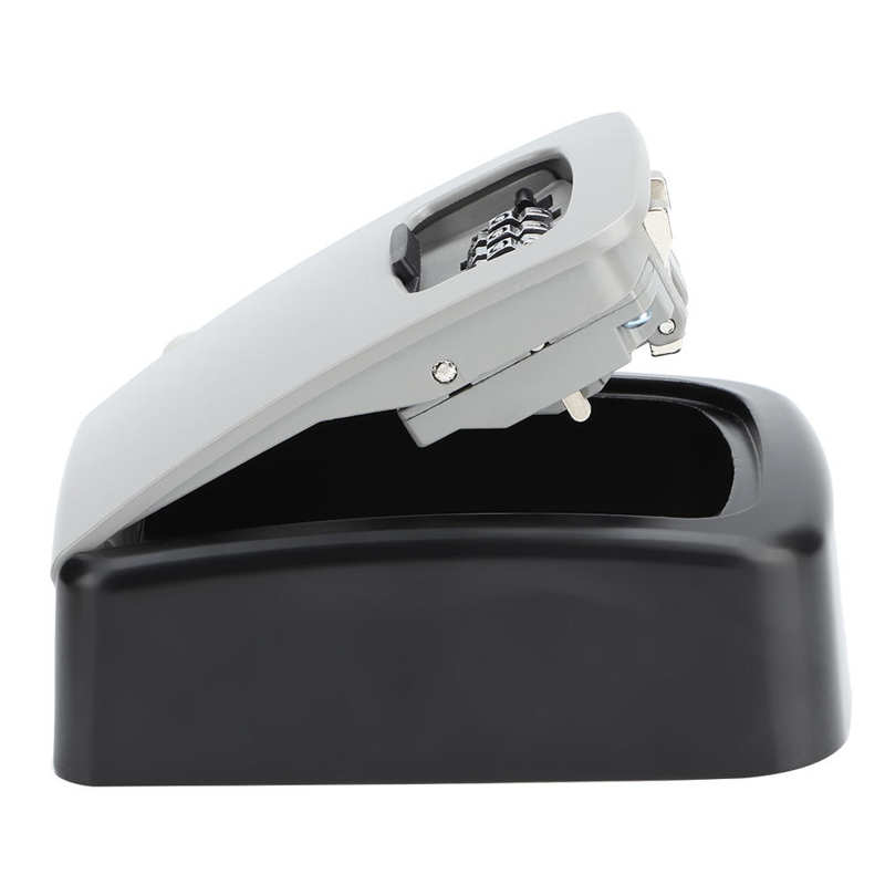 Wall Mounted 4 Digit Combination Key Lock Box Safe Security Storage Case Organizer