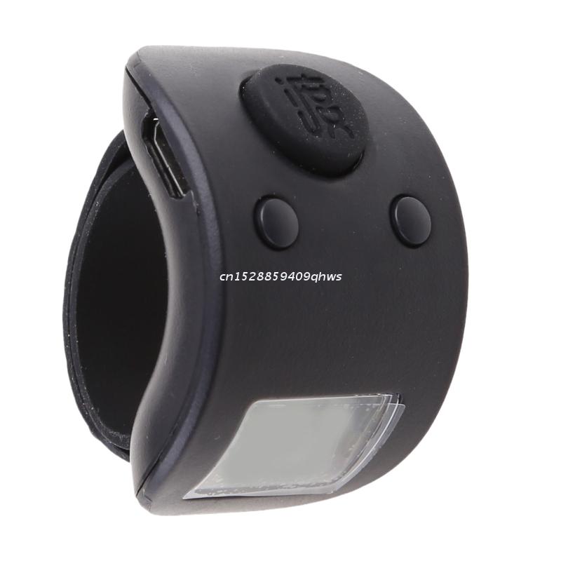 Mini Digital LCD Electronic Finger Ring Hand Tally Counter 9 Digit Prayer Counters Clicker: Black