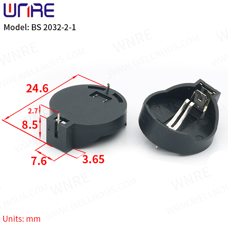 BS Battery Holder Series Coin Cell Battery Holder Black/White/Coffee Battery Storage Socket