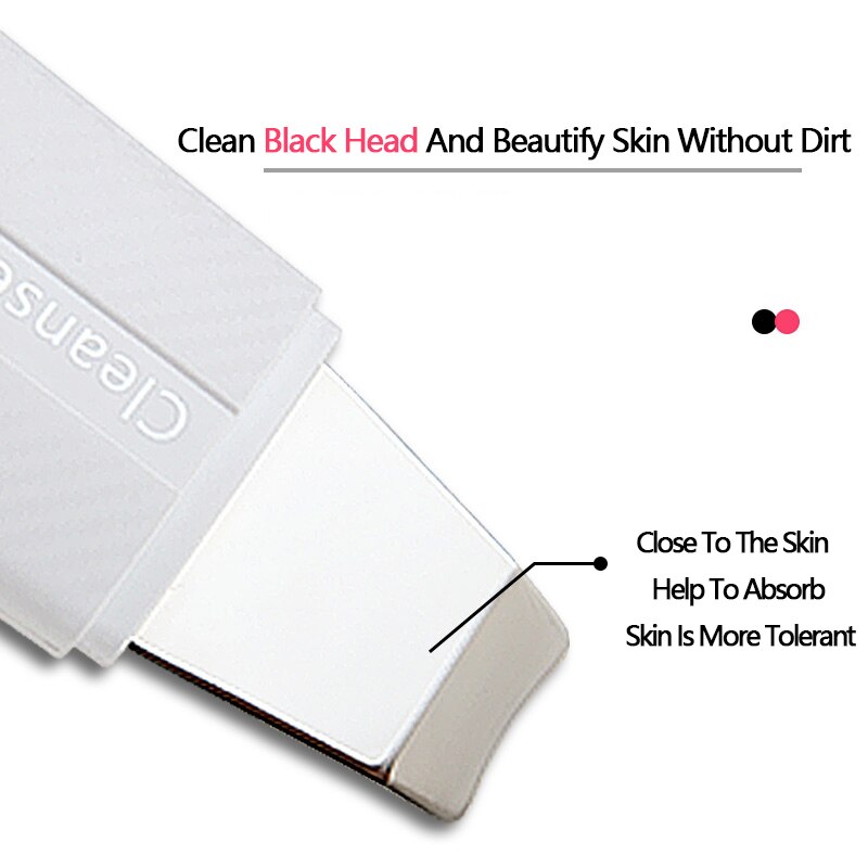 Ultrasonic Skin Scrubber Deep Cleaning Peeling Cavitation Machine Facial Beauty Blackhead Removing Skin Care Scrubber Machine