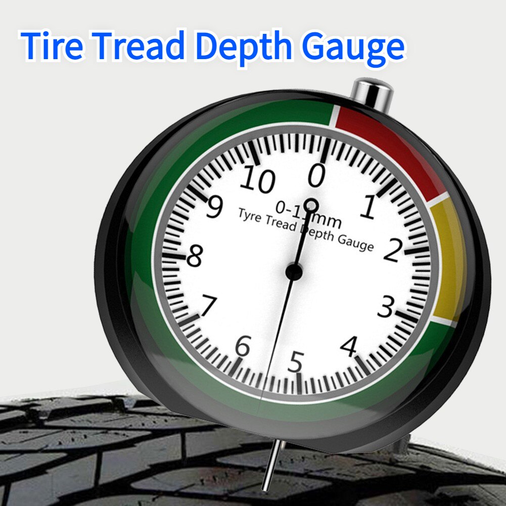 Car Tyre Tread Depth Gauge Trucks Van Tire Pointer Monitor Measure Device Tool Car Wheel Depth Thickness Detection Gauge Meter