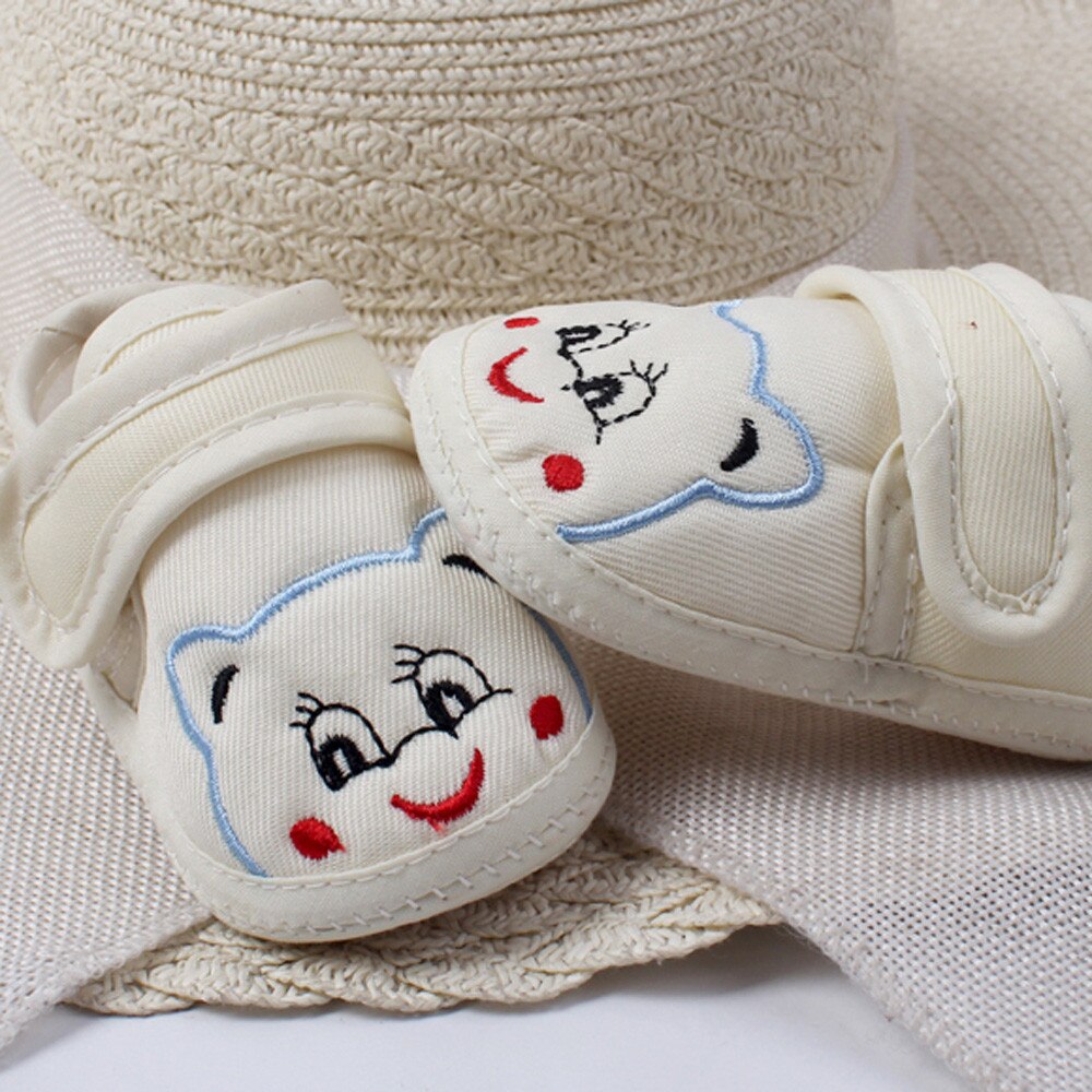 Leuke Baby Boy Girl Soft Sole Cartoon Dier Hoofd Anti-Slip Zachte Zool Schoenen Peuter Schoenen Casual Baby Bebes schoenen #60: Beige / 11