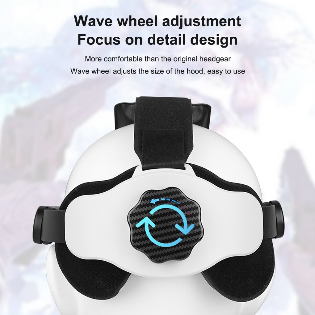VR Headset Headstrap Washable Stable Adjustable Sponge Headband Belt Gaming Accessories Replacement for Oculus Quest 2