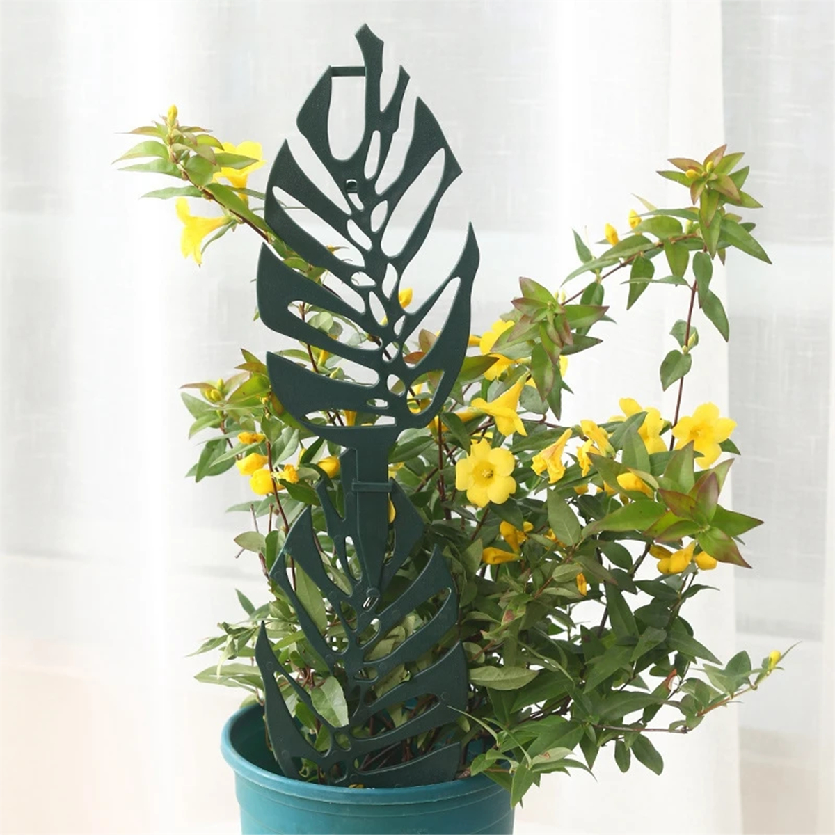 7 Shapes Plant Support Stand Plastic Cactus Racket Climbing Frame Balcony Flower Potted Fixed Rod Tomato Strawberry Supporter