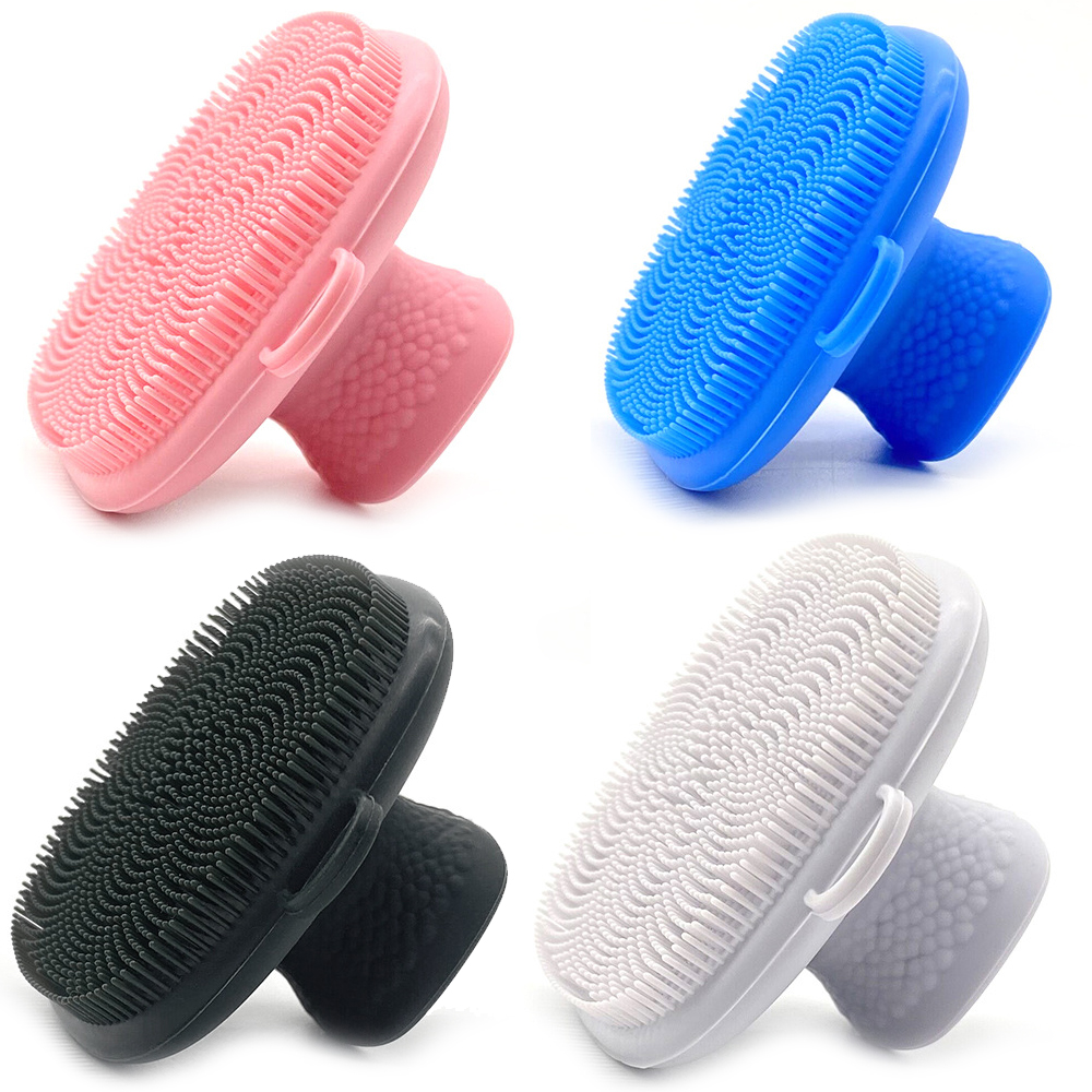 Cepillo de limpieza Facial de silicona, almohadilla de lavado, exfoliante, eliminador de espinillas, limpieza Facial profunda, cepillos faciales, masajeador de baño para bebé