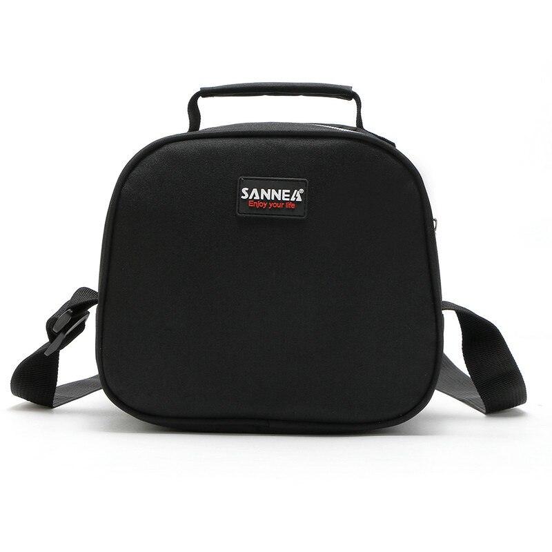 SANNE 5L Tragbare Multifunktions Kühltasche Isoliert Eis Box Thermo Kühltasche für Kinder Thermische Lebensmittel Picknick Tasche für frauen: Black