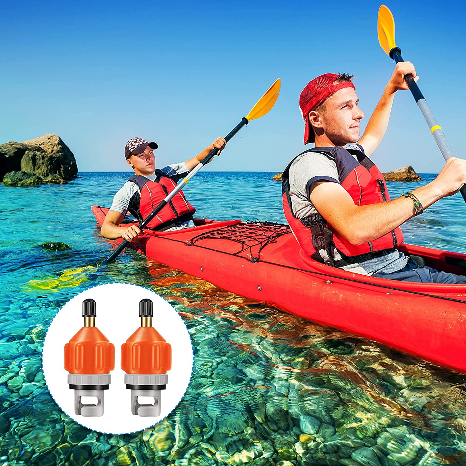 Board Adapter Paddle Board Air Valve Air Nozzle Adapter Kayak Car Pump Inflatable Adapter Boat Accessories Beach Accessories