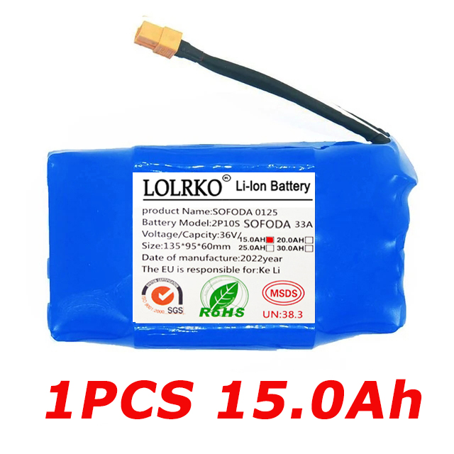 Origina 36V Batterij Packs 30000mAh Oplaadbare Lithium Ion Batterij voor Elektrische Zelfbalancerende Scooter HoverBoard Eenwieler: green