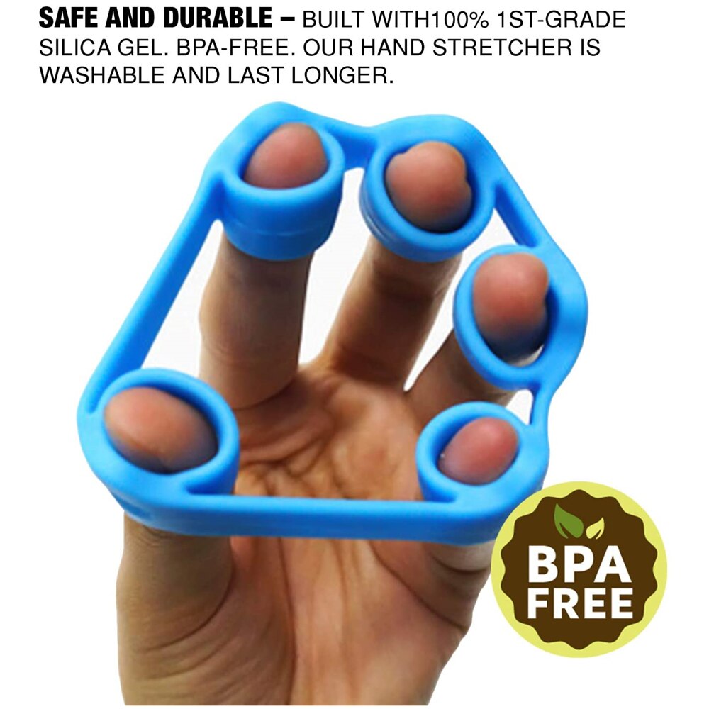 Silicone Finger Gripper Hand Gripper Set for Exercise Hand Grip Wrist Strength Exerciser Finger Expander Fitness Resistance Band