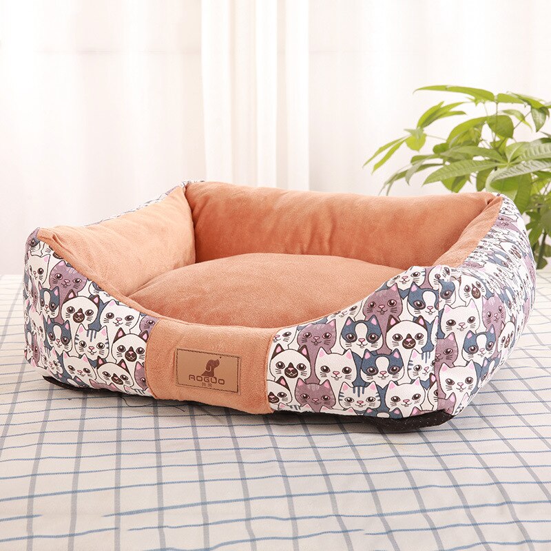Luxe hondenhok, wasbare hondensofa voor kleine, middelgrote en grote honden, warme hondenmat, kattennest, puppykennel, teddybeerkussen, cama perro