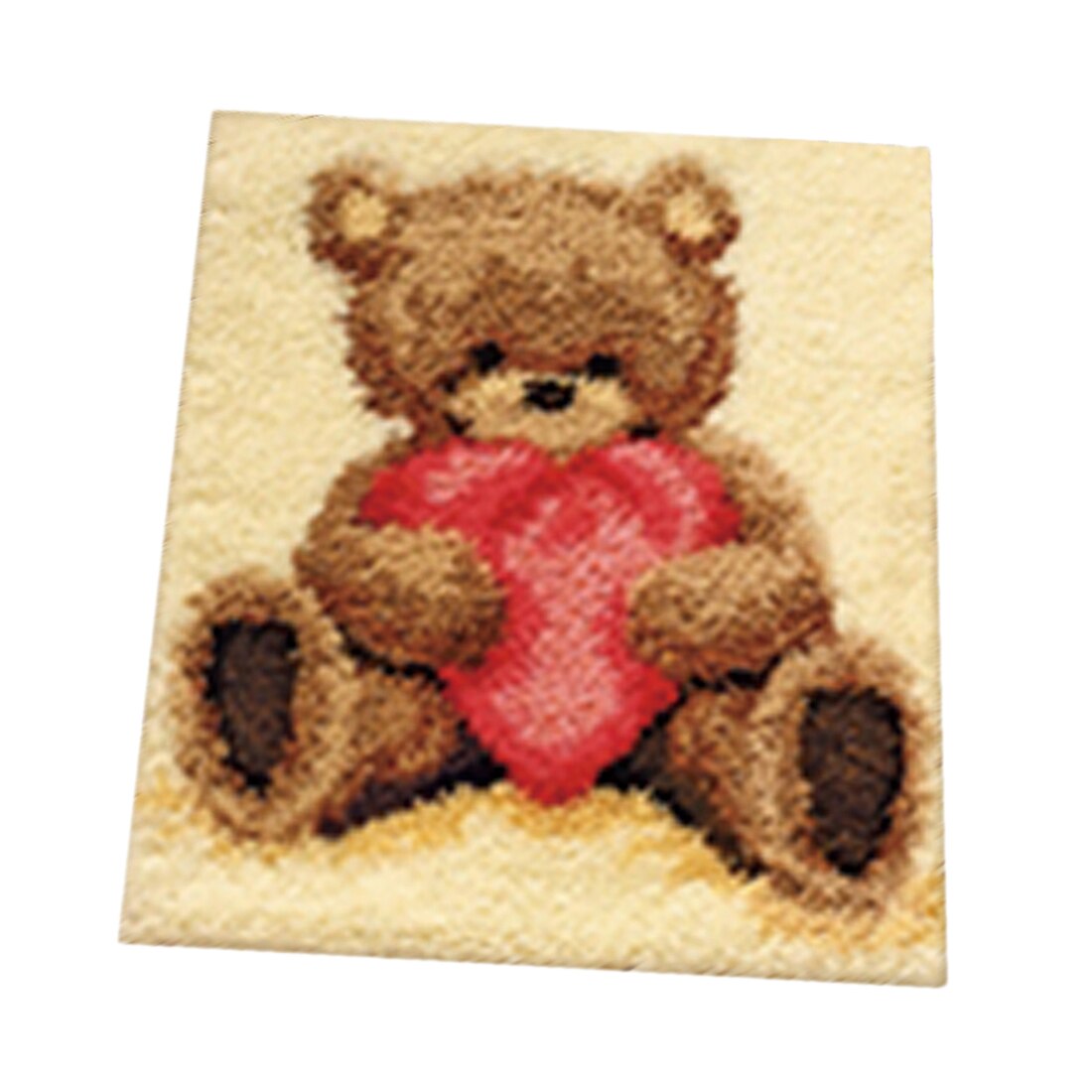 50 x 42cm DIY Latch Hook Kit Carpet Cushion Crocheting Rug Sewing Craft birthdaty - Mushroom House: type 2