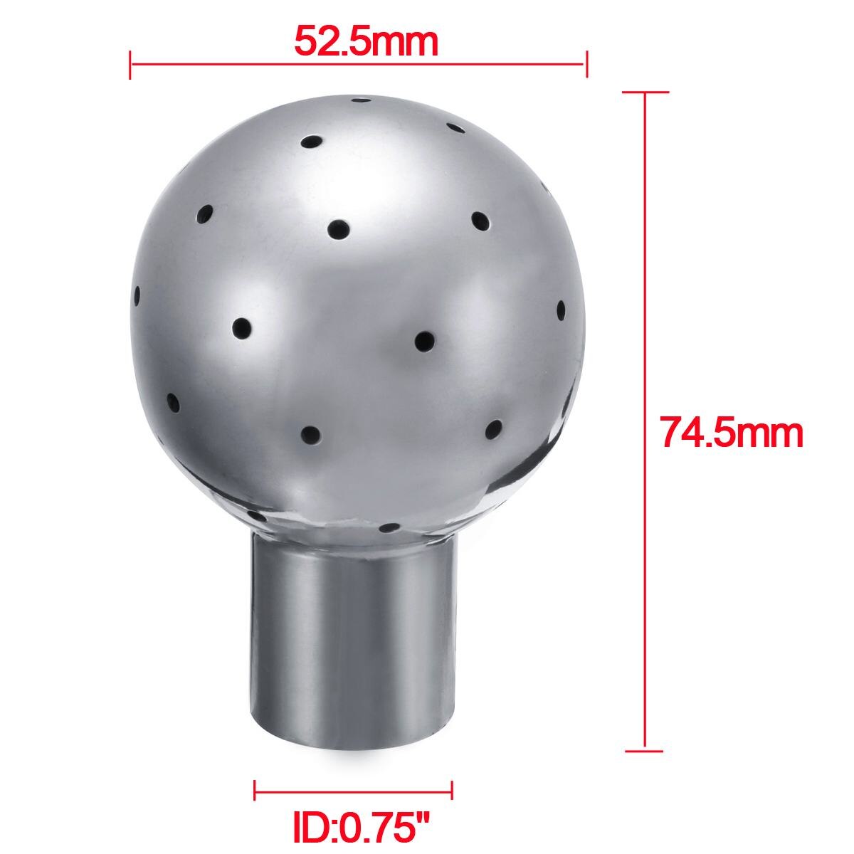Boule De Pulvérisation Fixe Acier Inox 304 - Filetage Intérieur 3/4" (DN20), Pour Nettoyage Réservoir