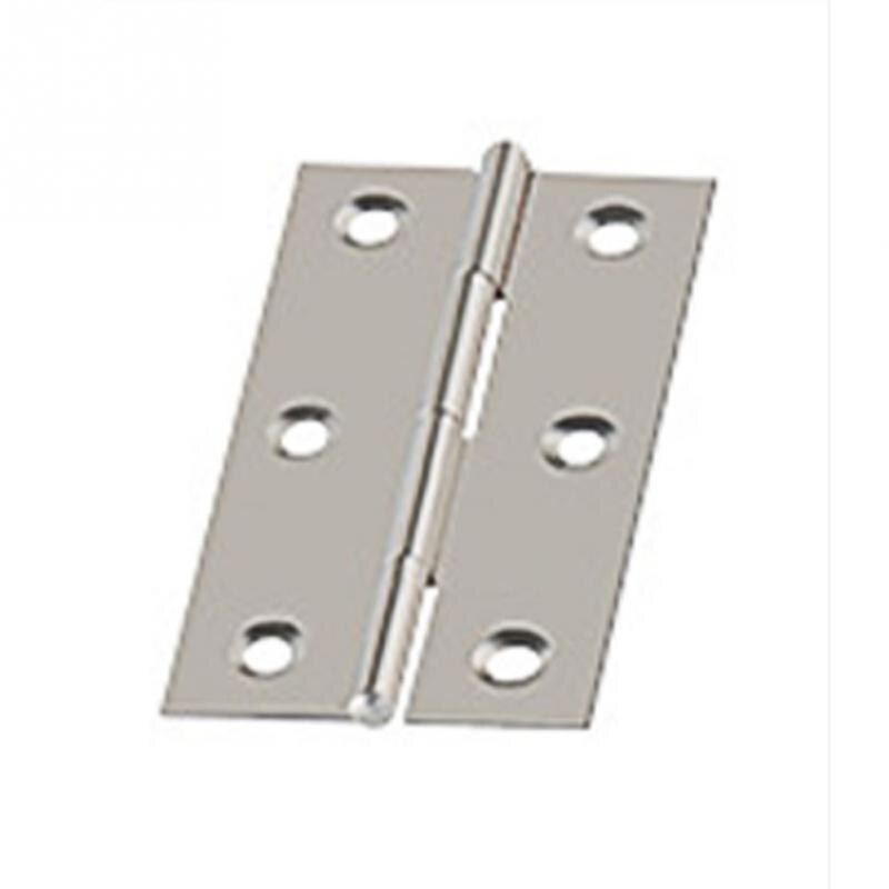 20 Pcs Folding Stainless Steel Hinges Silver Tone Home Furniture Hardware Door Hinge 2" for Doors, Drawer, Jewellery Box Repair