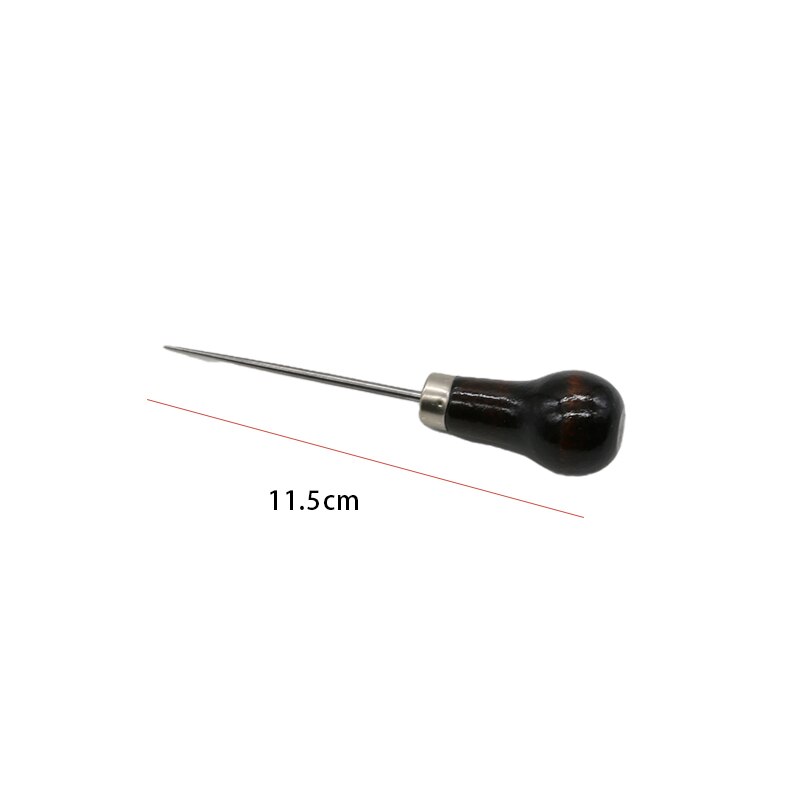 1Pc Leder Holz Griff Ahle Werkzeug NäHenne Zubehör NäHenne Ahle Für Leder Handwerk NäHenne Nähen Zubehör