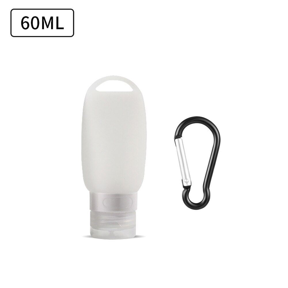 Travel Bottle Leakproof Silicone Refillable Squeezable Travel Tube with Keychain Hook for Cosmetic Toiletry Shampoo 40/60ml: 5