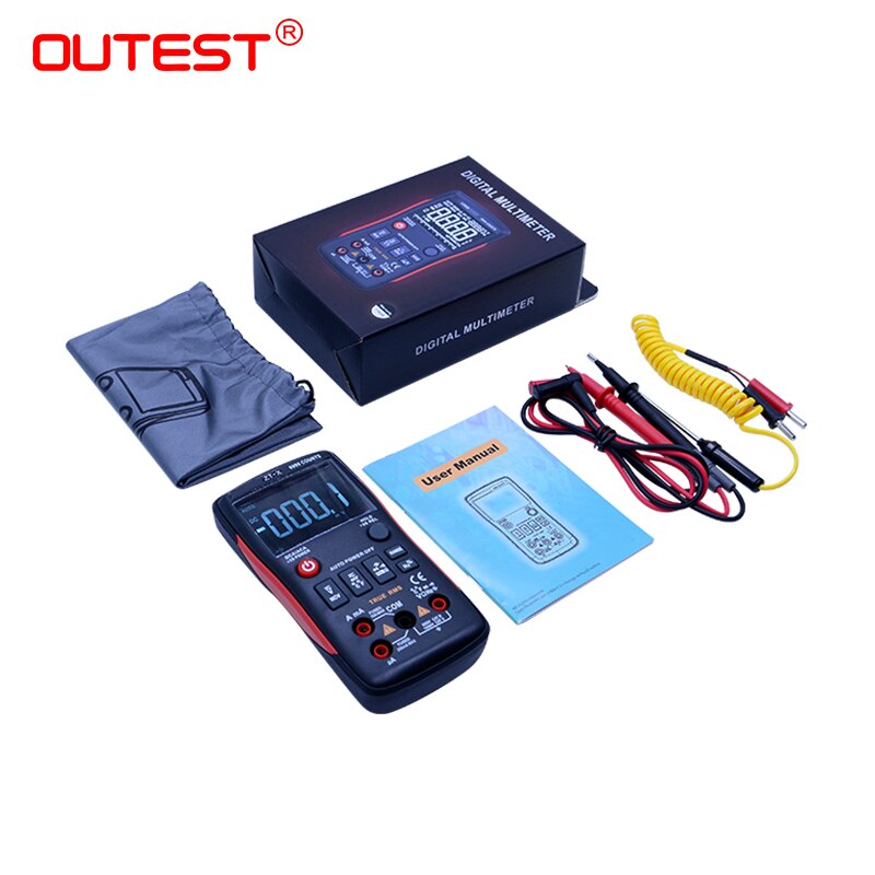 True-RMS Digital Multimeter Button 9999 Counts Auto/Manual With Analog Bar Graph AC/DC Voltage Ammeter Current Ohm RM409B