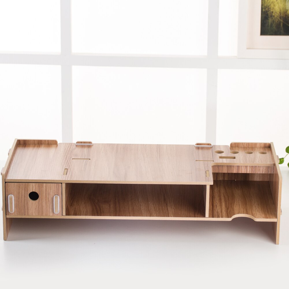Wood Desktop PC Monitor Riser Stand Desk Organizer for iMac Laptop computer peripherals accessories
