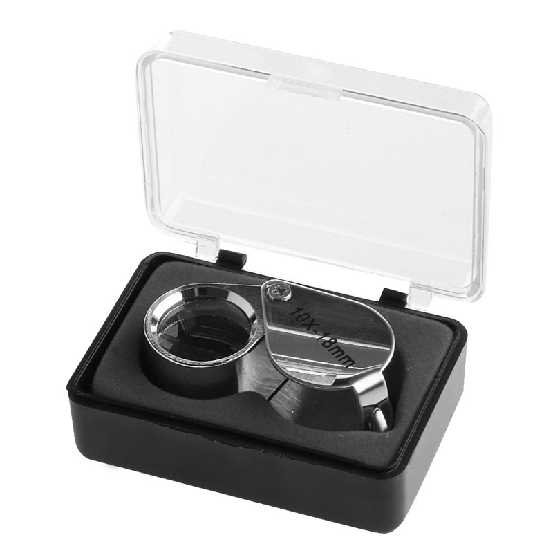 Mini 10X 20X Glas Vergrootglas Juwelier Eye Sieraden Loep Loop