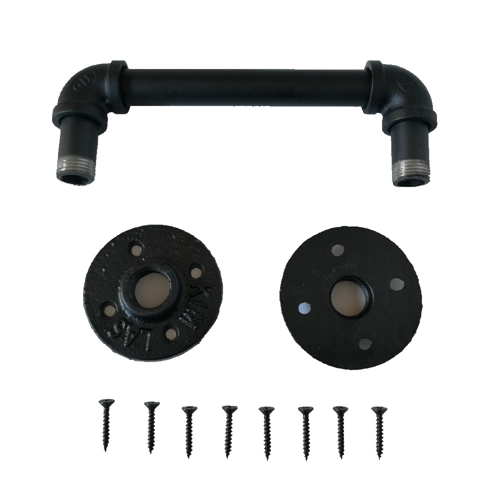 Manija de gabinete Industrial Vintage hecha a mano cajón asas pequeñas qntique perillas de puerta de hierro para hardware de muebles