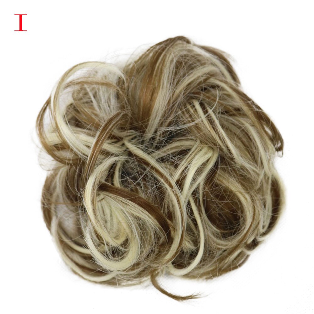 Femmes bouclés désordre chignon cheveux Twirl pièce Scrunchie Extensions coiffure couverture cheveux désordre chignon: I