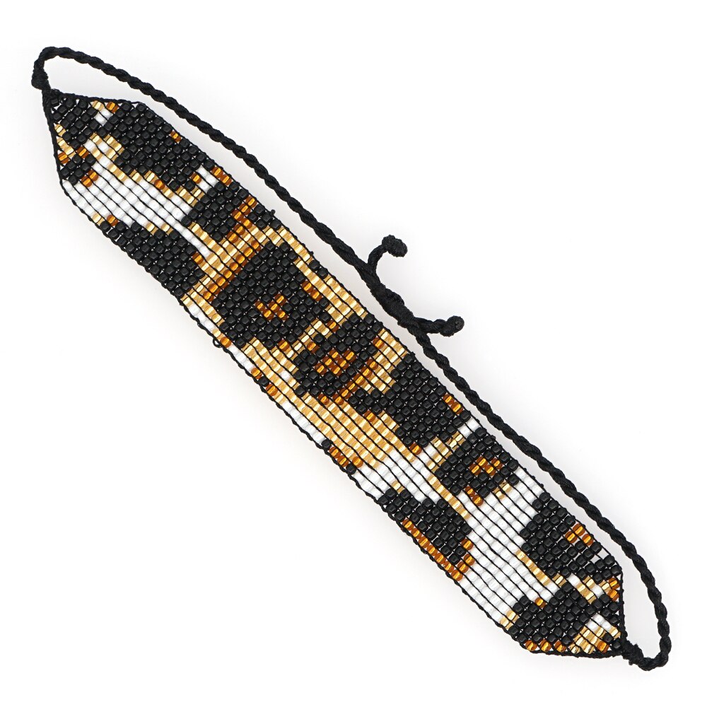 Go2boho Miyuki Armband Luipaard Armbanden Leopar Patroon Pulseras Mujer Moda Vrouwen Sieraden Handgemaakte Weefgetouw Geweven Armband