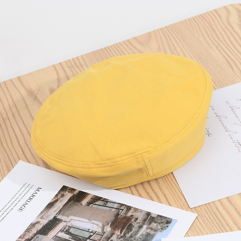 Stijlvolle Vrouwen Meisje Achthoekige Baret Hoed Winter Herfst Retro Cap Effen Kleur Hoed TC21