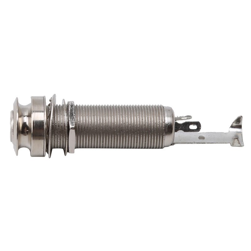 Prise d'extrémité de guitare Jack double prise de voie prises sortie de broche d'extrémité 6.35mm Jack sortie cuivre matériel pour guitare électrique acoustique