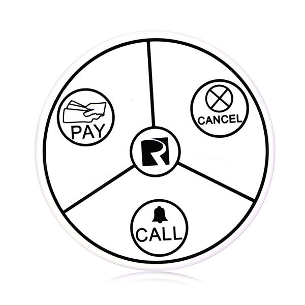 Retekess Waiter Calling System Wireless Call Self-Powered Waterproof Call Button and Signal Amplifier for Cafe Restaurant: TD014 Call Button
