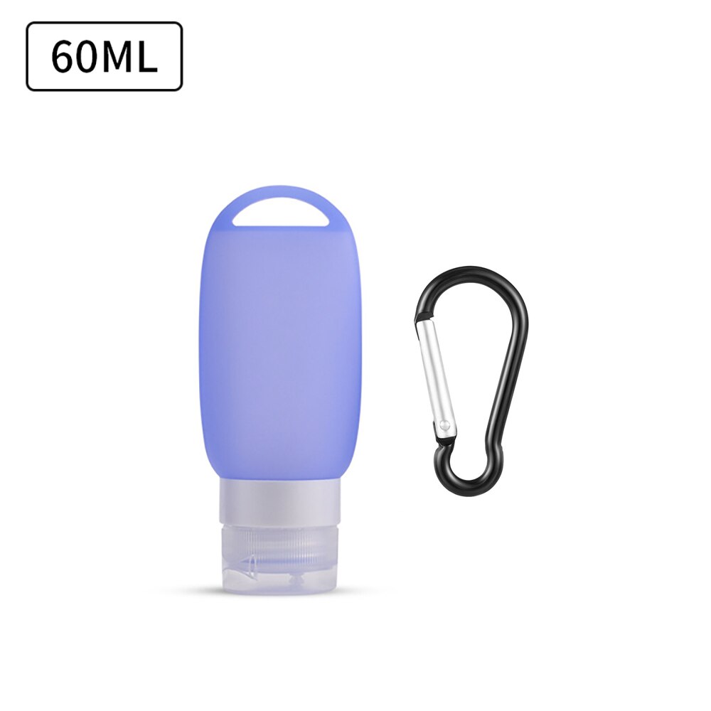 Travel Bottle Leakproof Silicone Refillable Squeezable Travel Tube with Keychain Hook for Cosmetic Toiletry Shampoo 40/60ml: 8