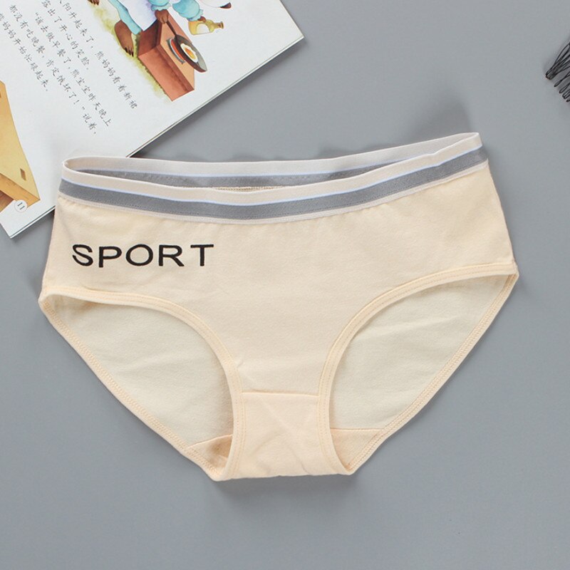 3 pz/lotto Adolescente Slip Biancheria Intima Delle Ragazze Slip In Cotone Lettere di Sport Traspirante Slip Alunni 8-12-14 Anni