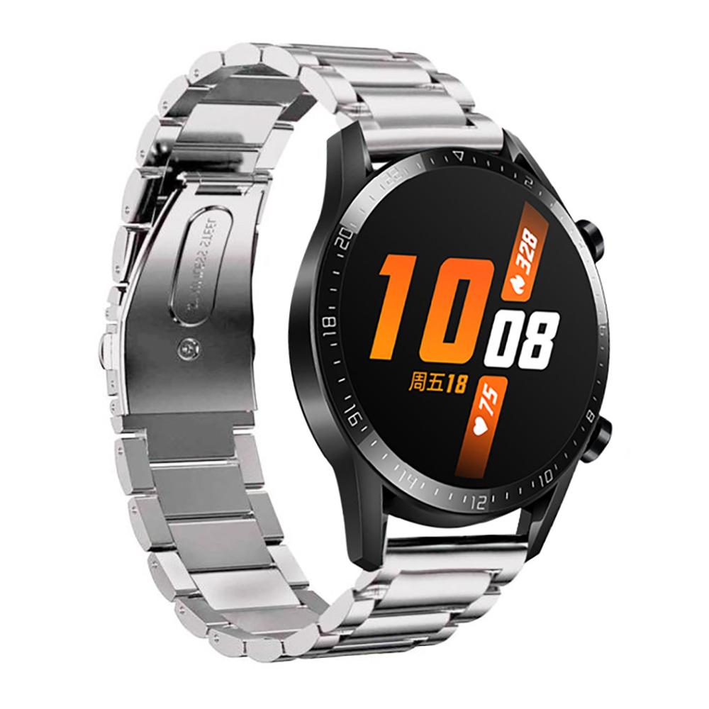 Silikon Edelstahl Ersatz Gurt Uhr Band Handgelenk Gurt für Huawei Uhr GT2 46mm Sport Ersatz Uhr Band