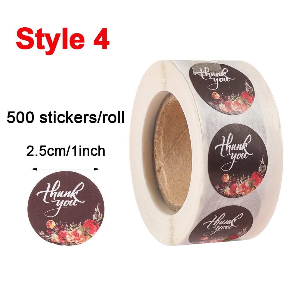 500Pcs/Roll Dank U Stickers Handgemaakte Sticker C... - Vicedeal