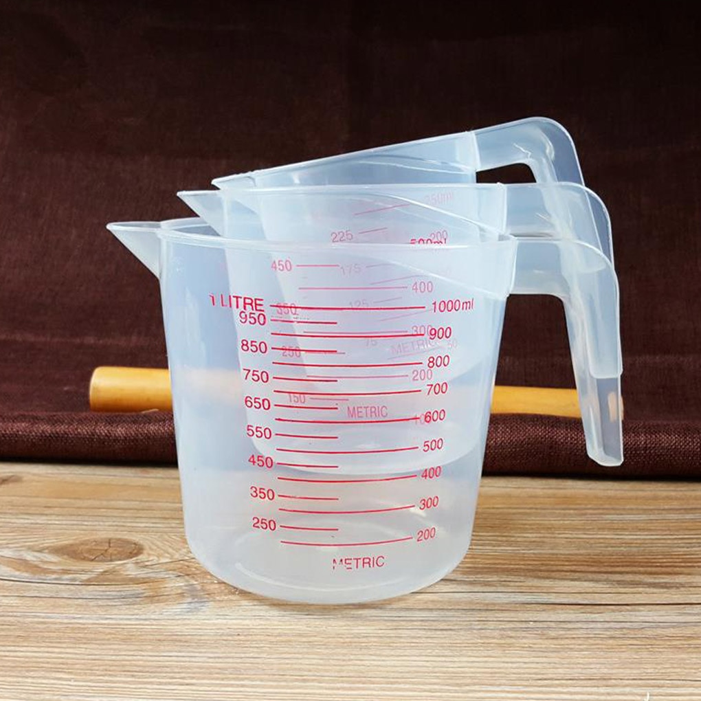 Mesauring Cup Transparante Bakken Schaal Container Plastic Wasbare Meten Accessoire Voor Keuken