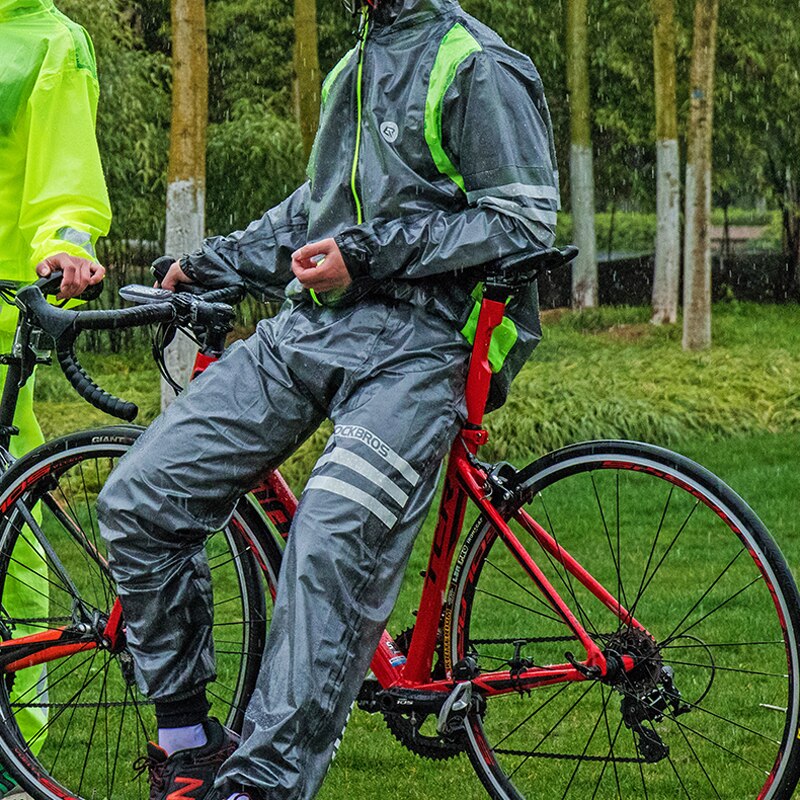 ROCKBROS – pantalon de cyclisme imperméable pour hommes et femmes, réfléchissant, Portable, équipement de vélo de route, vtt