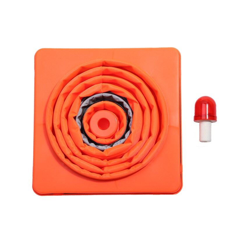 Collapsible Reflective Cone Highlighter Road Cone Rubber + Canvas Material Portable Transportation Facilities Durable