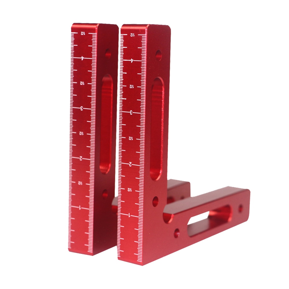 Aluminiumlegering 90 graden 120 x 120mm nauwkeurige klemming winkelhaak houtbewerking machinist winkelhaak positionering rechte hoek positioneringsliniaal