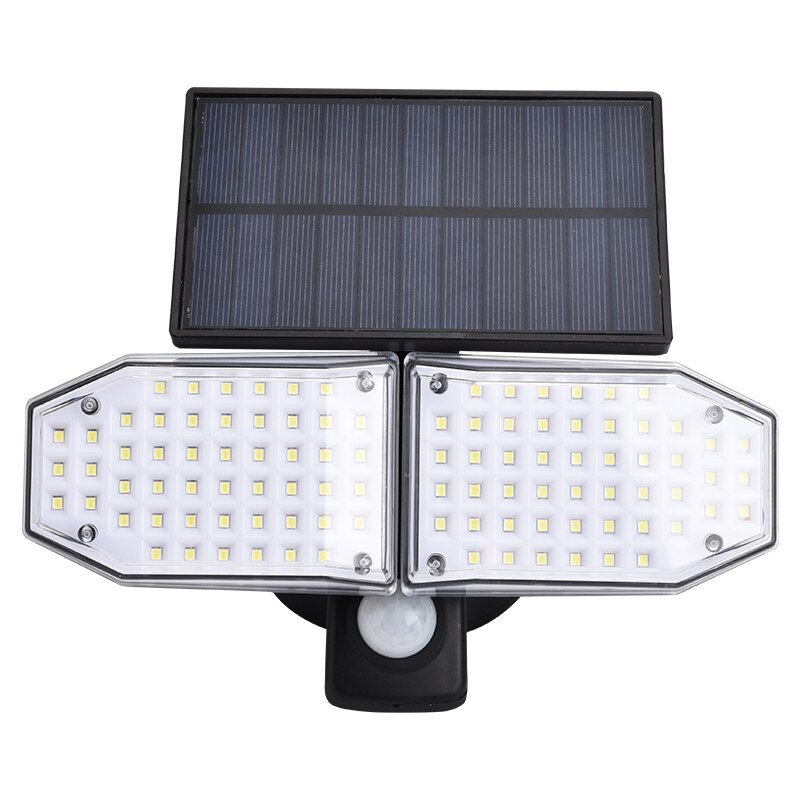 100 SMD LED Dual Head Solar Wall Light Motion Sensor Outdoor Garden Spotlight Sunlight PIR Motion Street Light Garden Decoration: A Inseparable