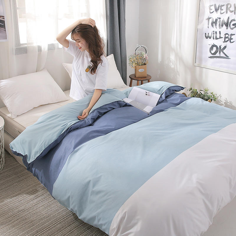 Klassische Punkt Desgin Rosa Gedruckt Einfache Bettbezug Decke Umfasst Bettwäsche setzt Einzigen Königin Doppel Größe Bett Bettwäsche Heimat Textil-