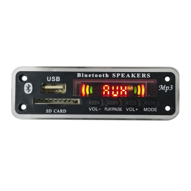 Dc 5V/12V Bluetooth 5,0 Audio- Decoder Gremium Audio- Modul Usb Aux Sd Fm Radio Verlustfreie Mp3/Wma/Wav/Flac/Affe Decoder Gremium Modul,
