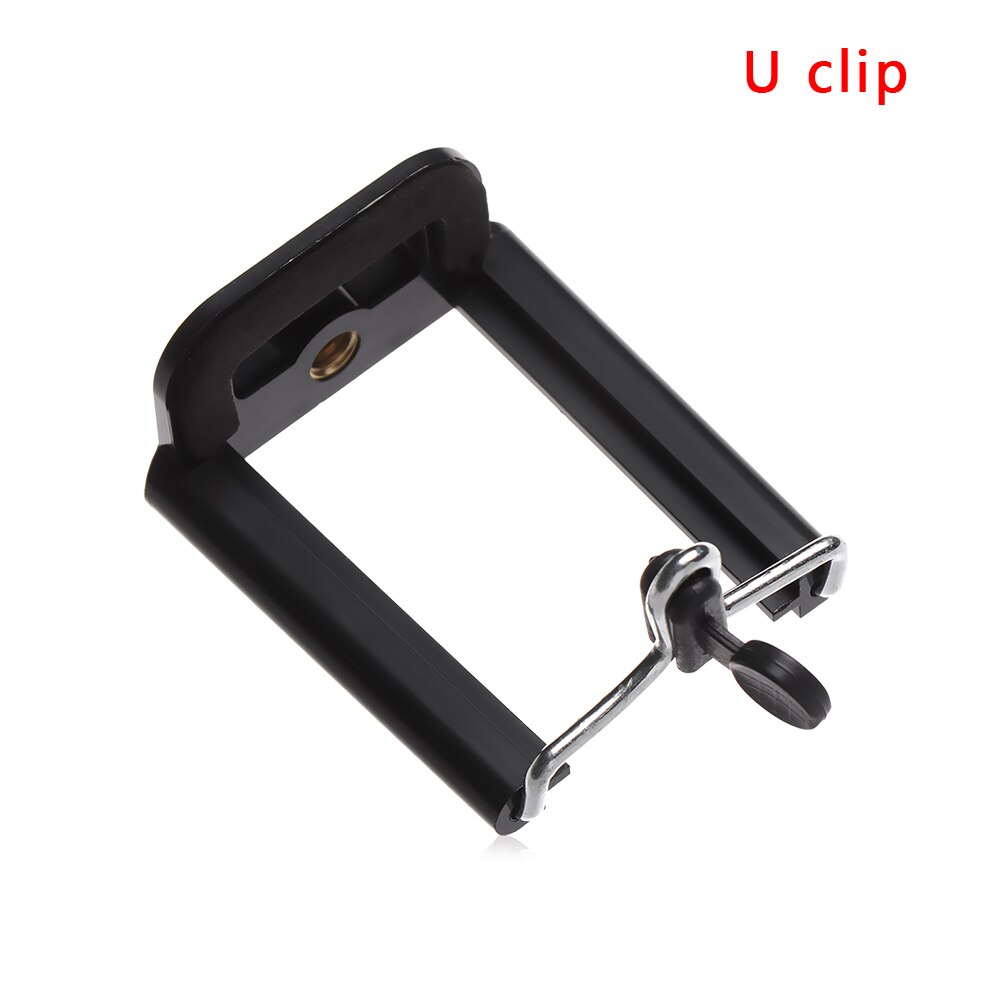 Téléphone Portable Universel De Clip De Fixation Support Adaptateur Pour Appareil Photo Smartphone Téléphone Portable Trépied Monopode: U clip