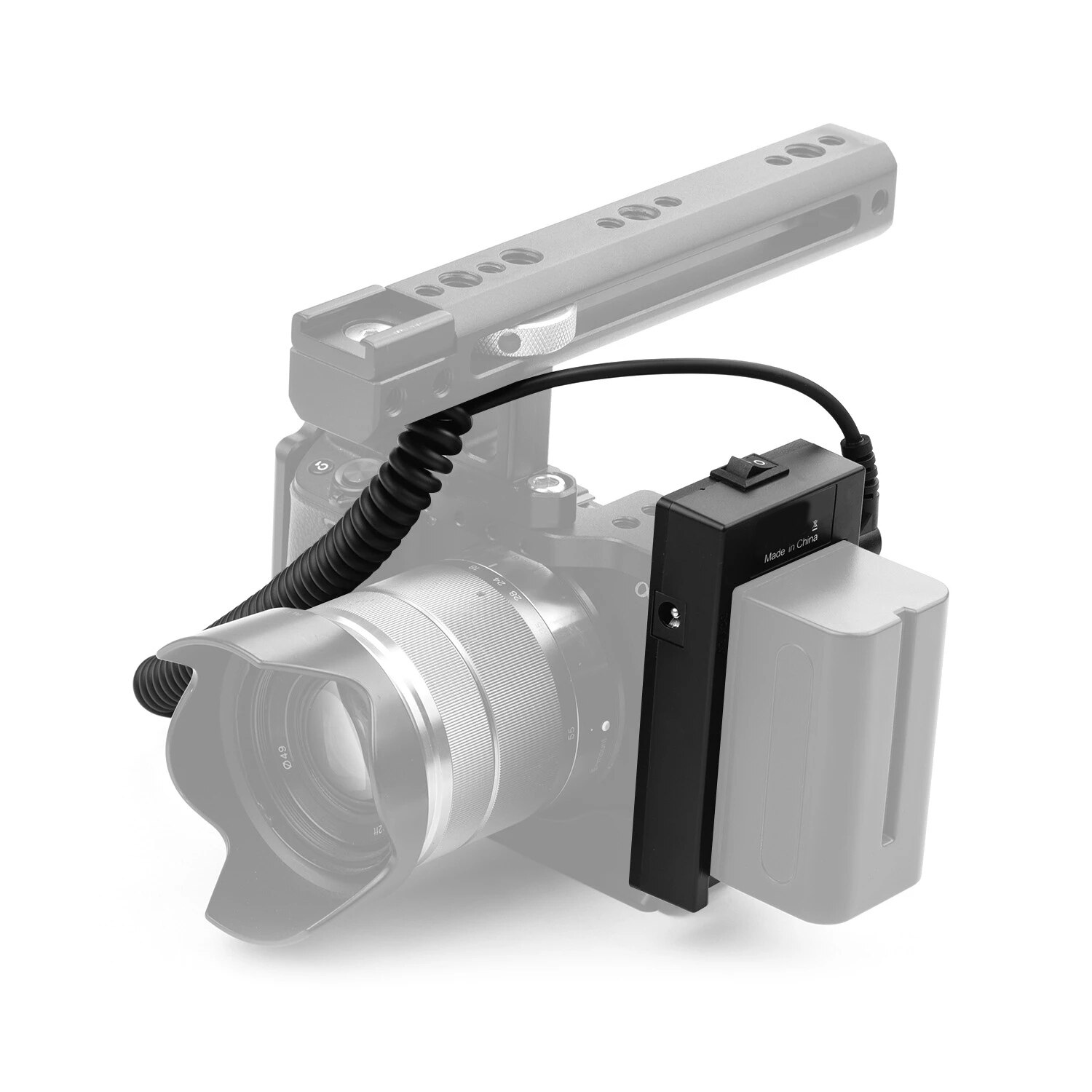Adaptador de placa de batería de NP-F970, acoplador de batería Dummy DMW-DCC8 para cámaras Panasonic G6/G7/G80/G81/G85