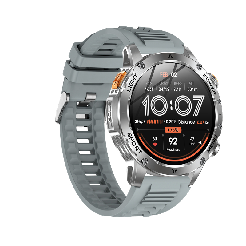 Męnarty Smartwatch na wolnym powietrzu AK87 Latarka Multifunkcyjny naganiacz zwierza zdatność Połączenia Bluetooth Duża Bateria 1000mAh Smartwatch